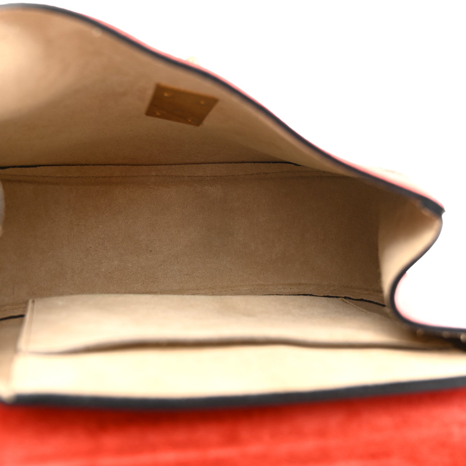 Suede Smooth Calfskin Drew Shoulder Bag Poppy