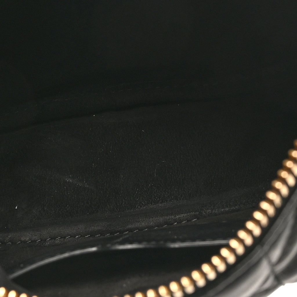 Lambskin Cannage Small Dior Vibe Hobo Bag Black