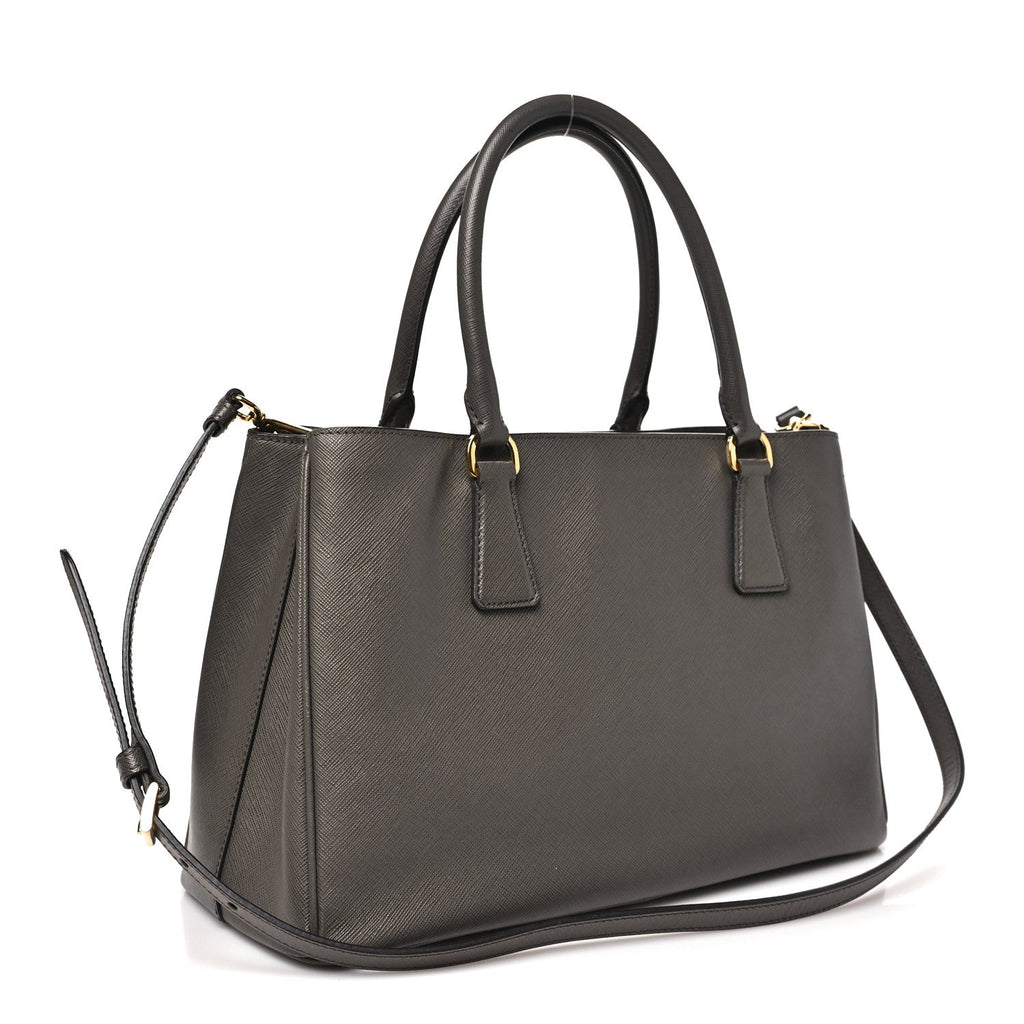 Saffiano Lux Medium Tote Grafite