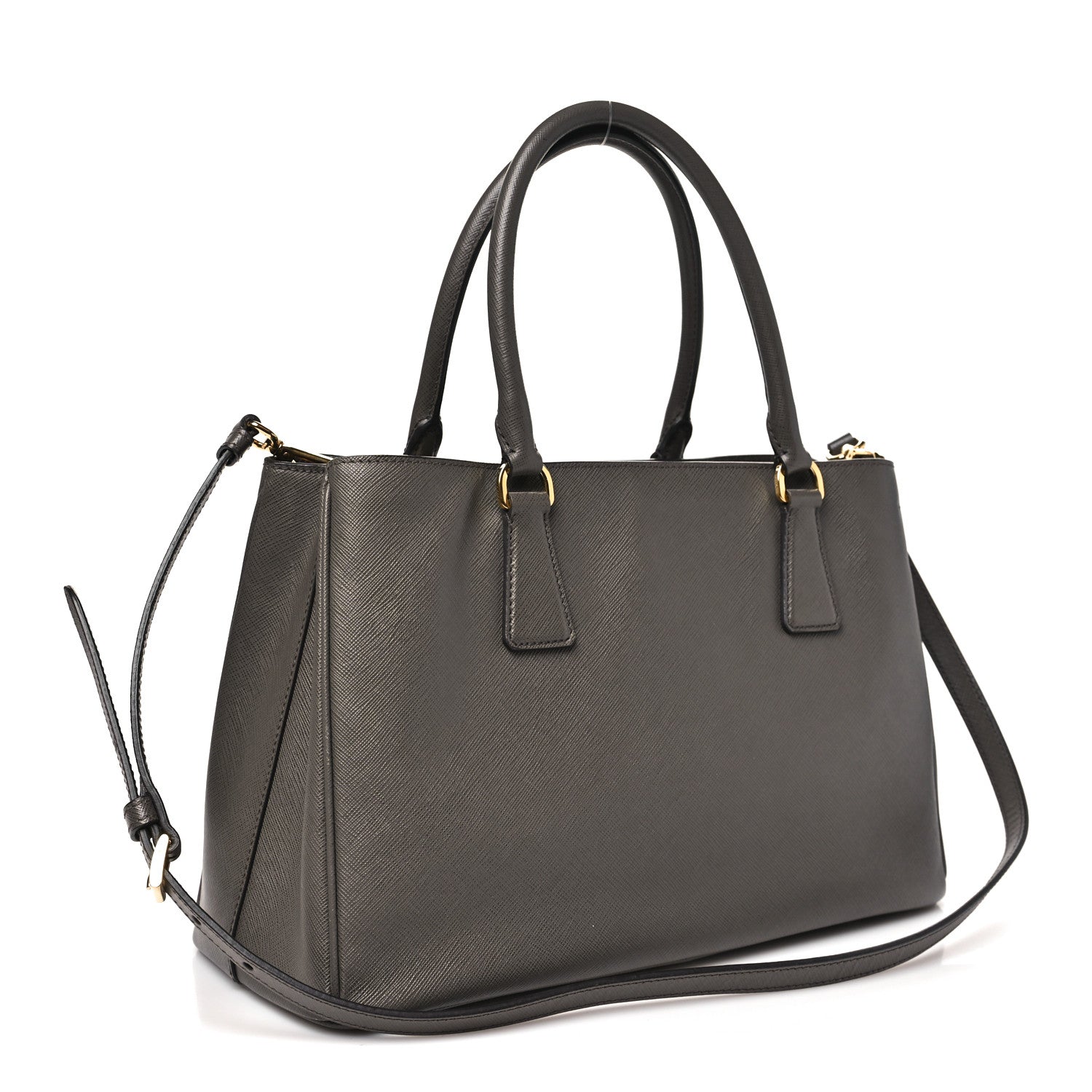 Saffiano Lux Medium Tote Grafite