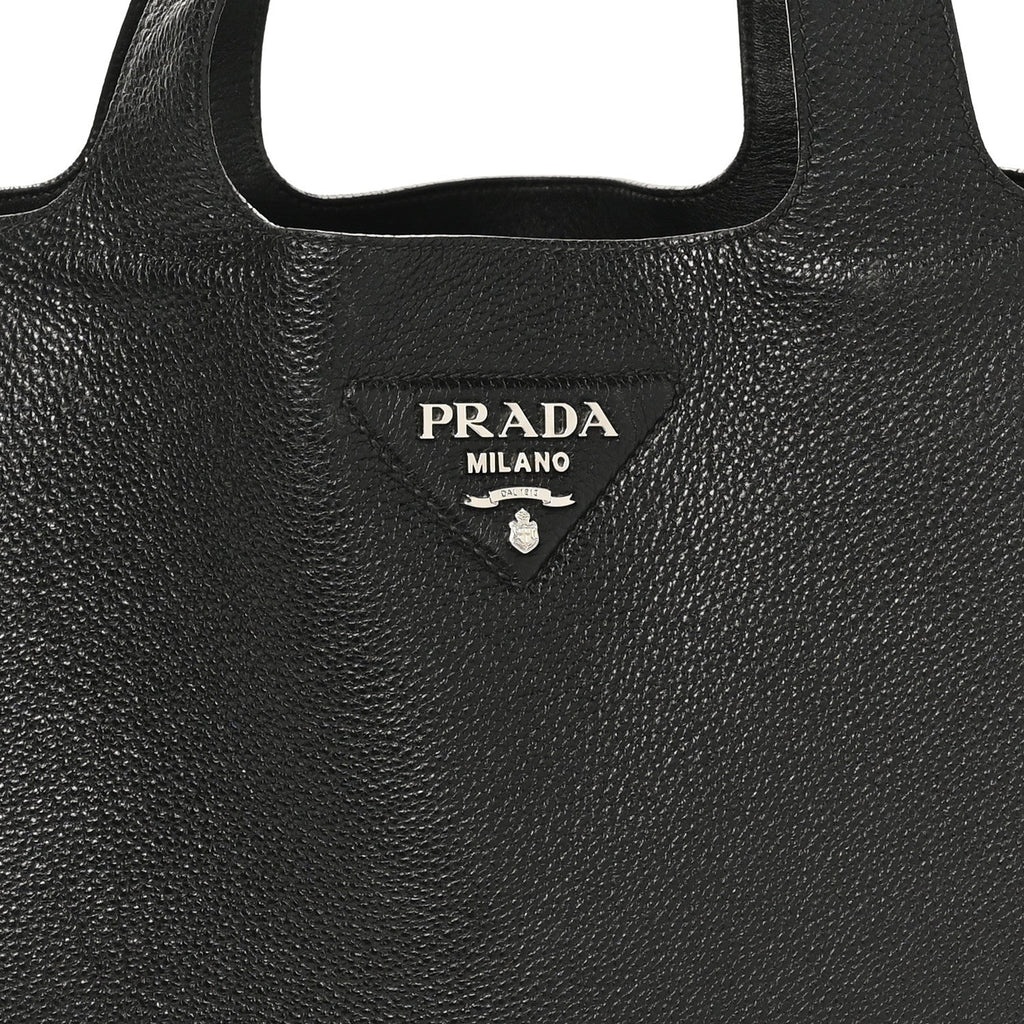 Vitello Daino Soft Large Dynamique Tote Black