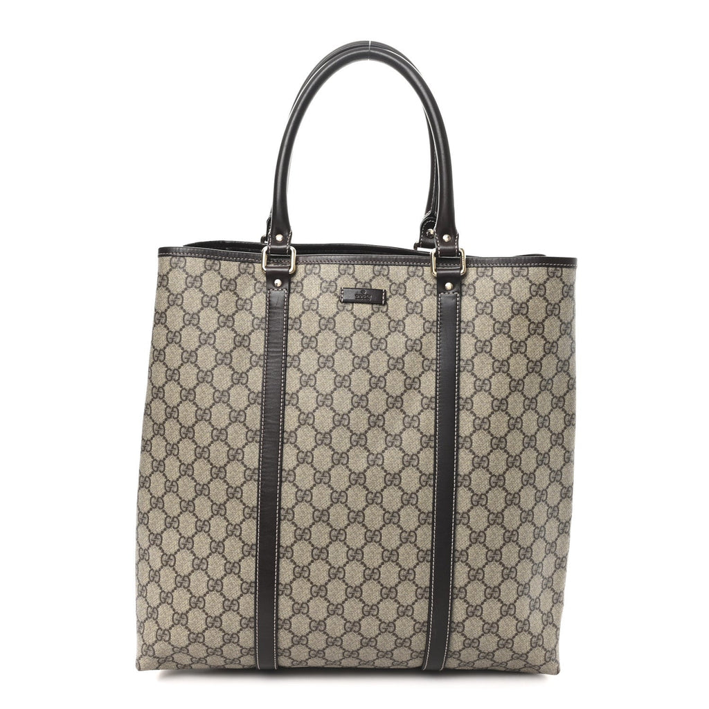 GG Plus Monogram Joy Vertical Tote Dark Brown
