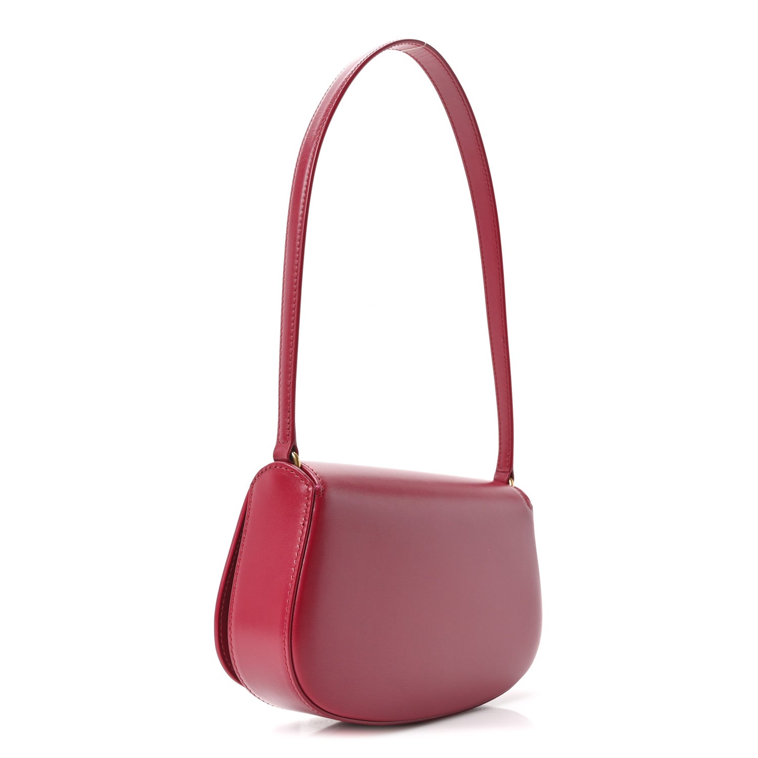 Box Calfskin Mini Voltaire Shoulder Bag Raspberry Pink
