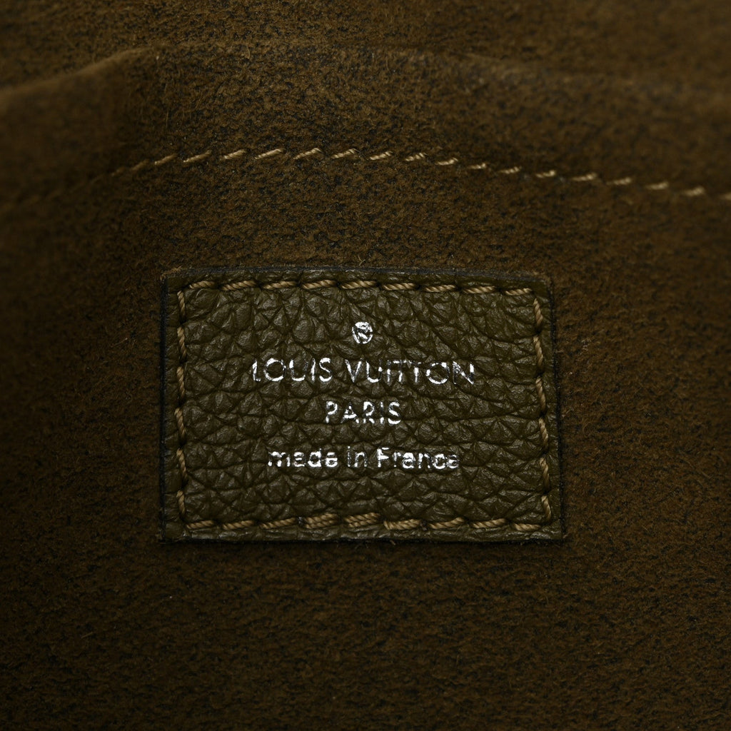 Soft Calfskin Mylockme Chain Bag BB Smokey Brown Green