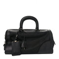 Nylon Saffiano Top Handle Bag Black