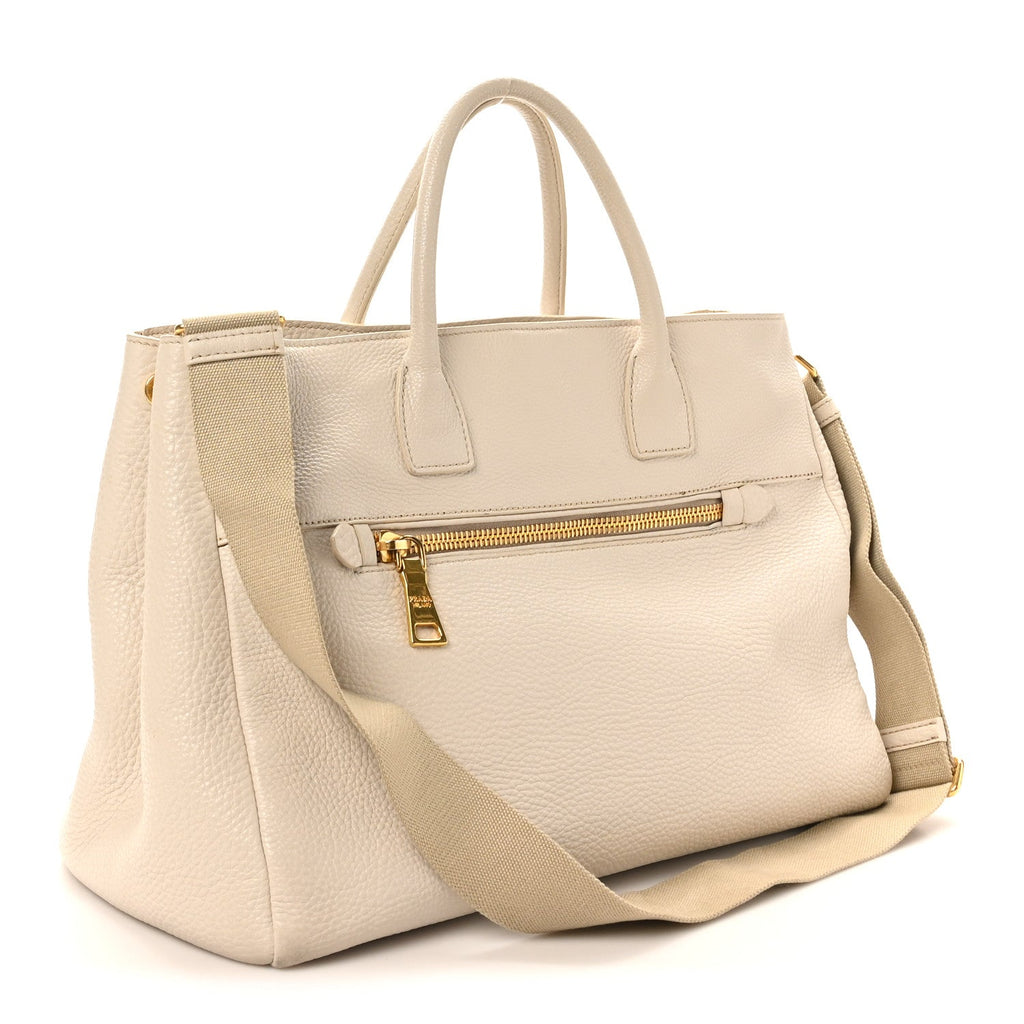 Vitello Daino Top Handle Tote Talco