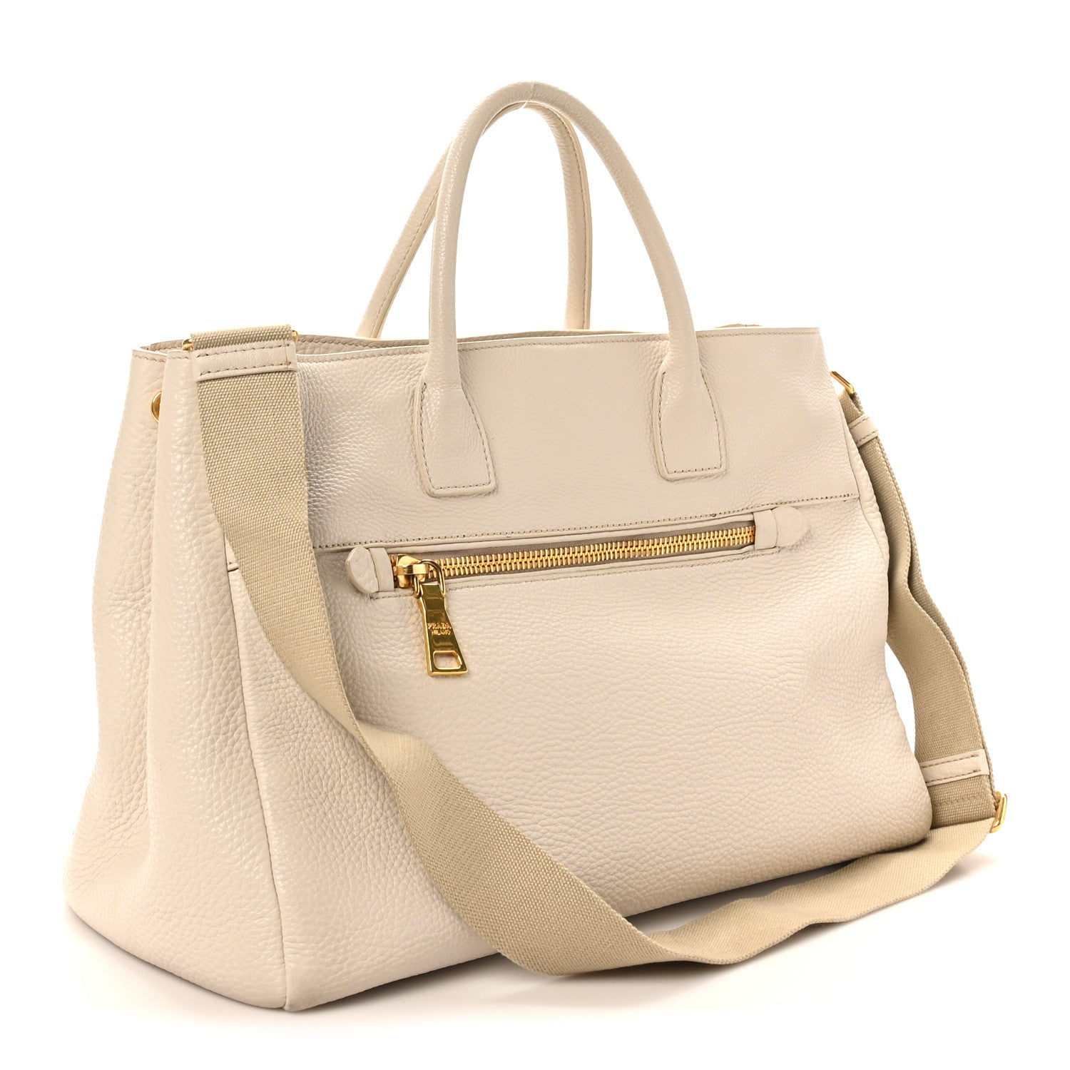 Vitello Daino Top Handle Tote Talco