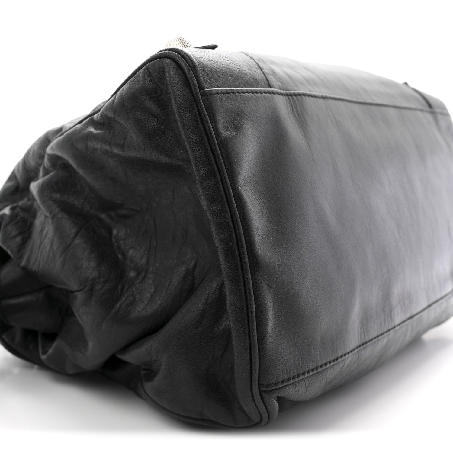 Agneau Giant 21 Silver Hardware Mid Day Black