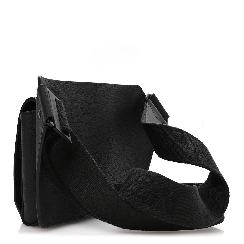 Grained Calfskin Aerogram Takeoff Sling Black