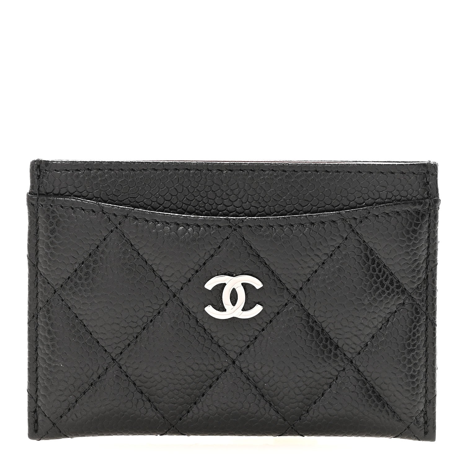 Caviar Quilted  Holder Black