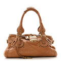 Calfskin Medium Paddington Satchel Tan