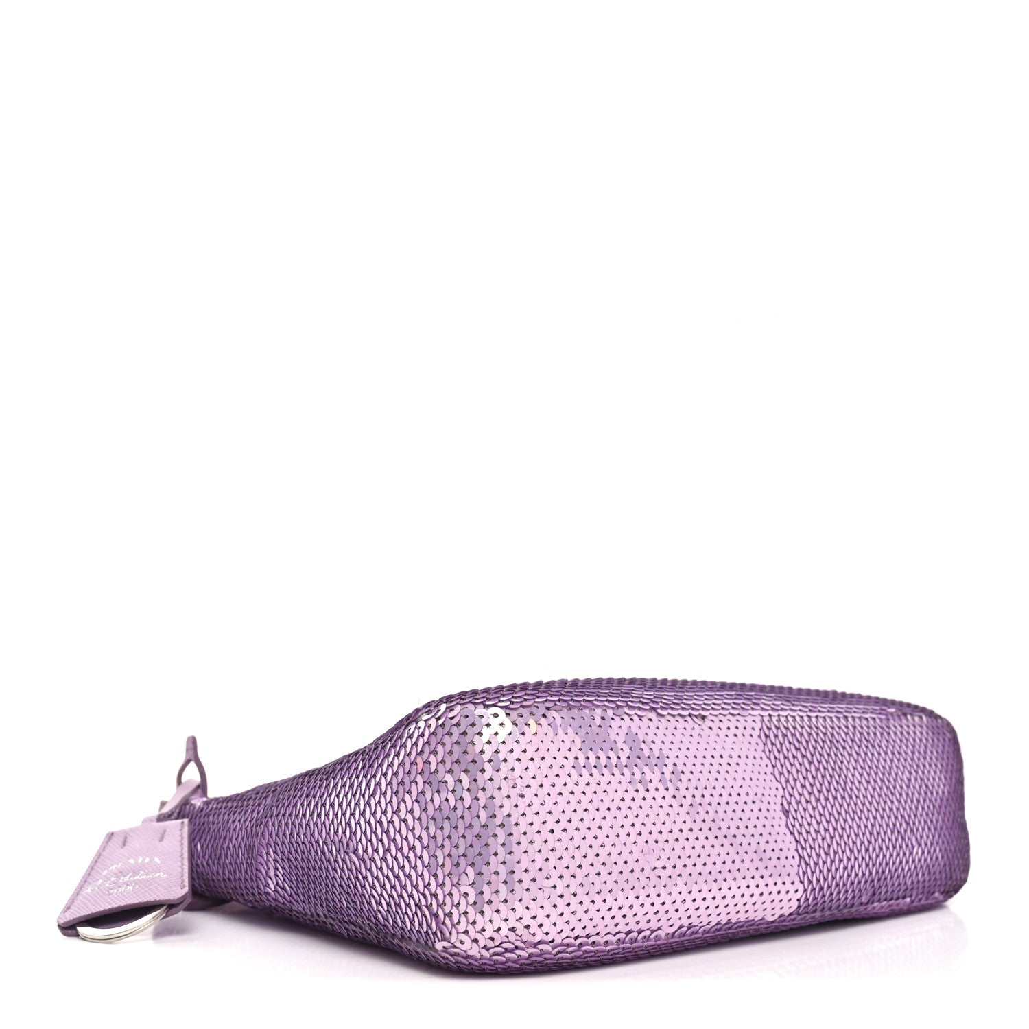 Paillettes Sequin Mini Re-Edition 2000 Bag Lilium Black