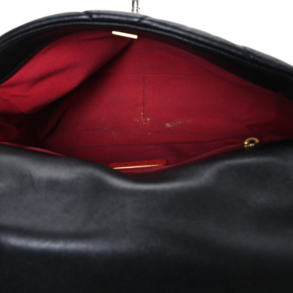 Lambskin Quilted Medium Chanel 19 Flap Black
