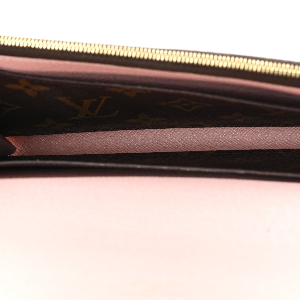 Monogram Emilie Wallet Rose Ballerine