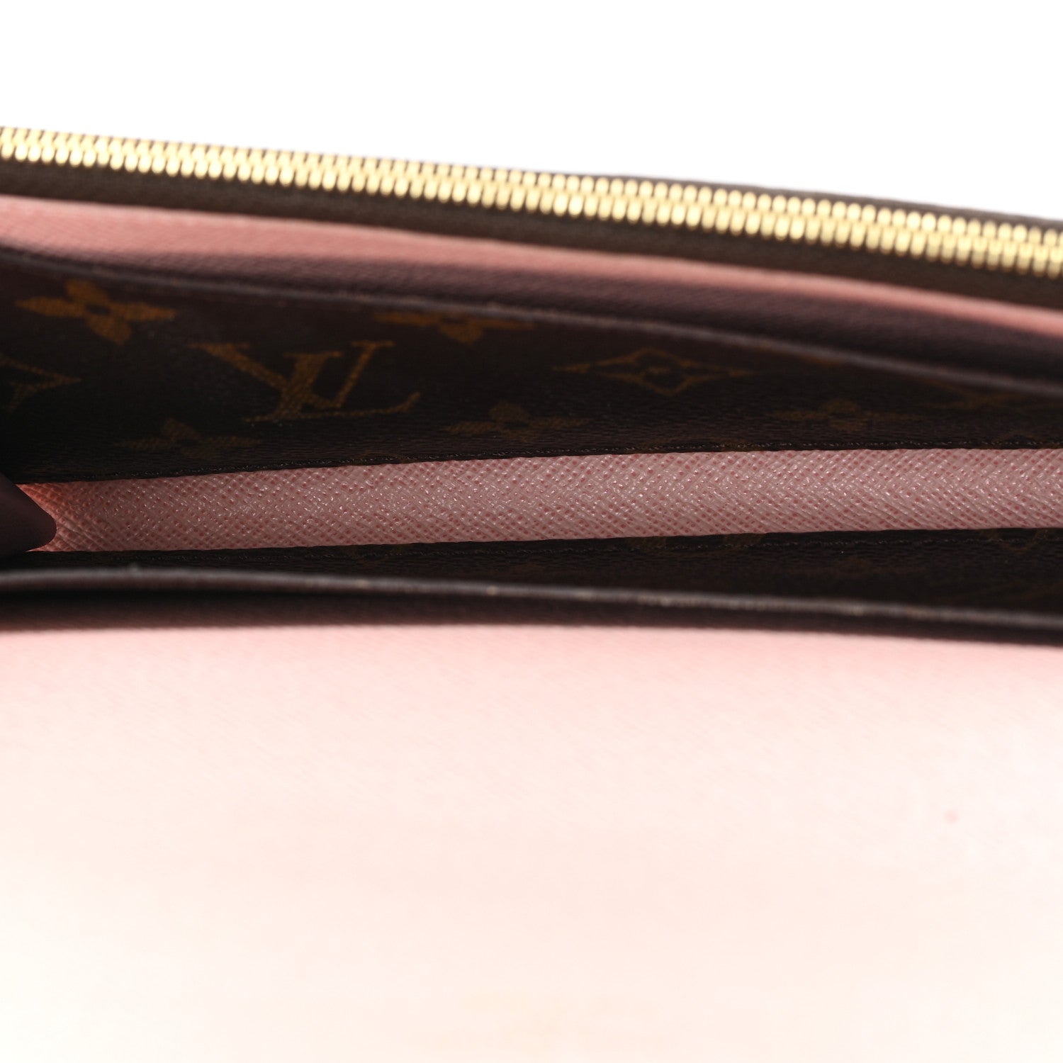 Monogram Emilie Wallet Rose Ballerine