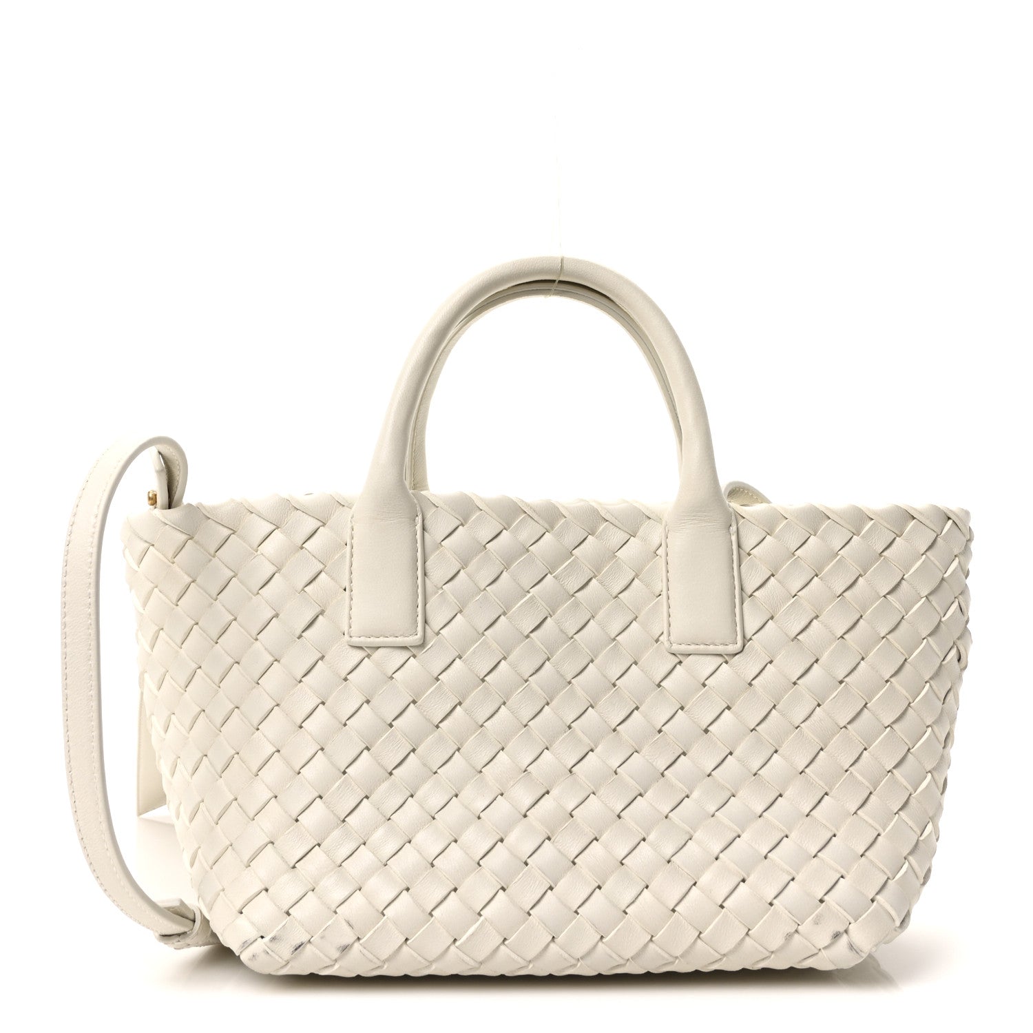 Nappa Intrecciato Mini Cabat White