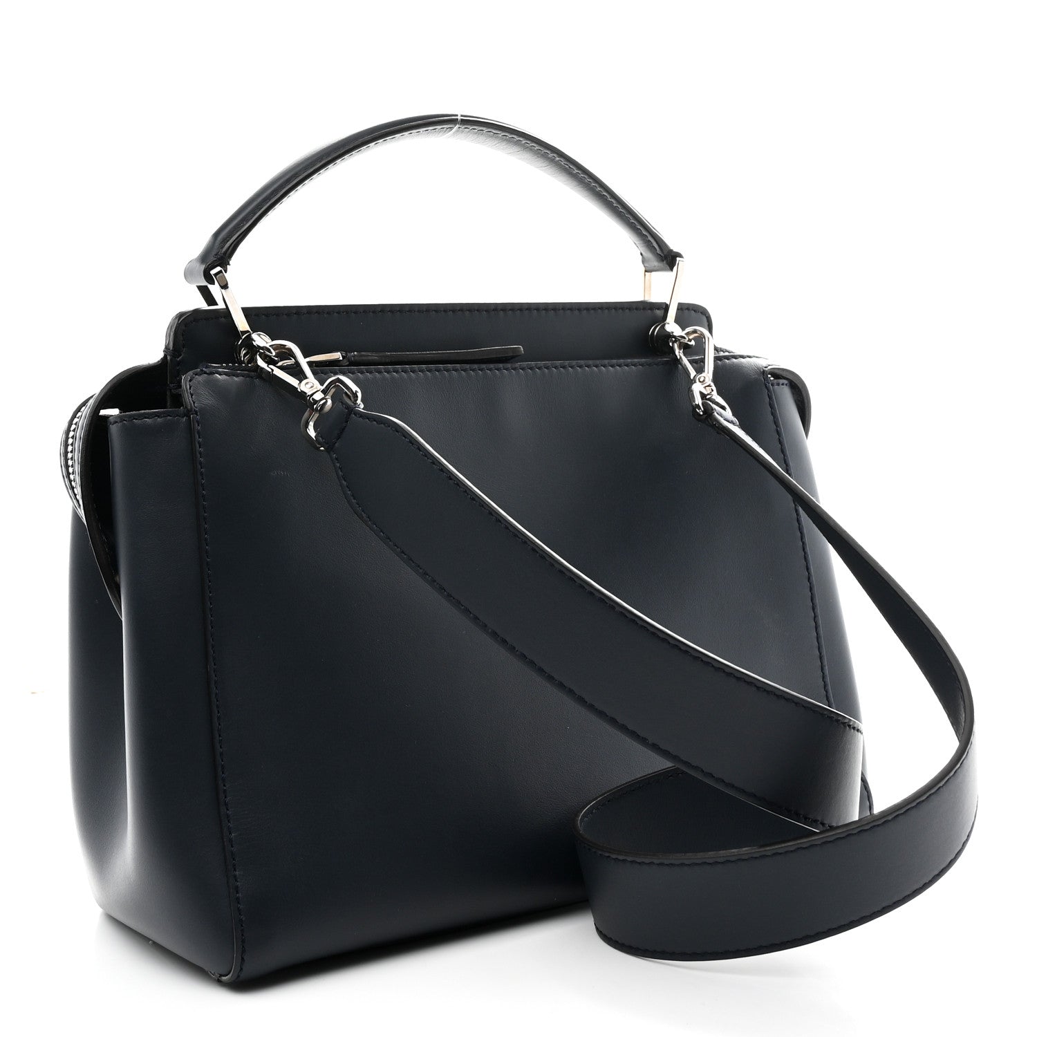 Vitello Baltico Dolce DotCom Satchel Navy Yellow