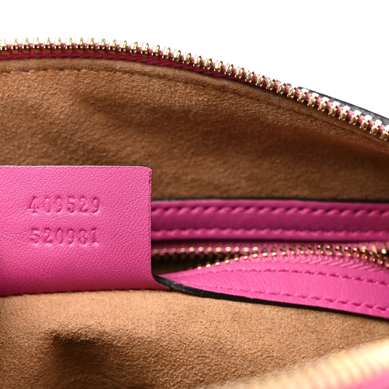 GG Supreme Monogram Moon Calfskin Small Boston Beige Ebony Hibiscus Red New Rosette