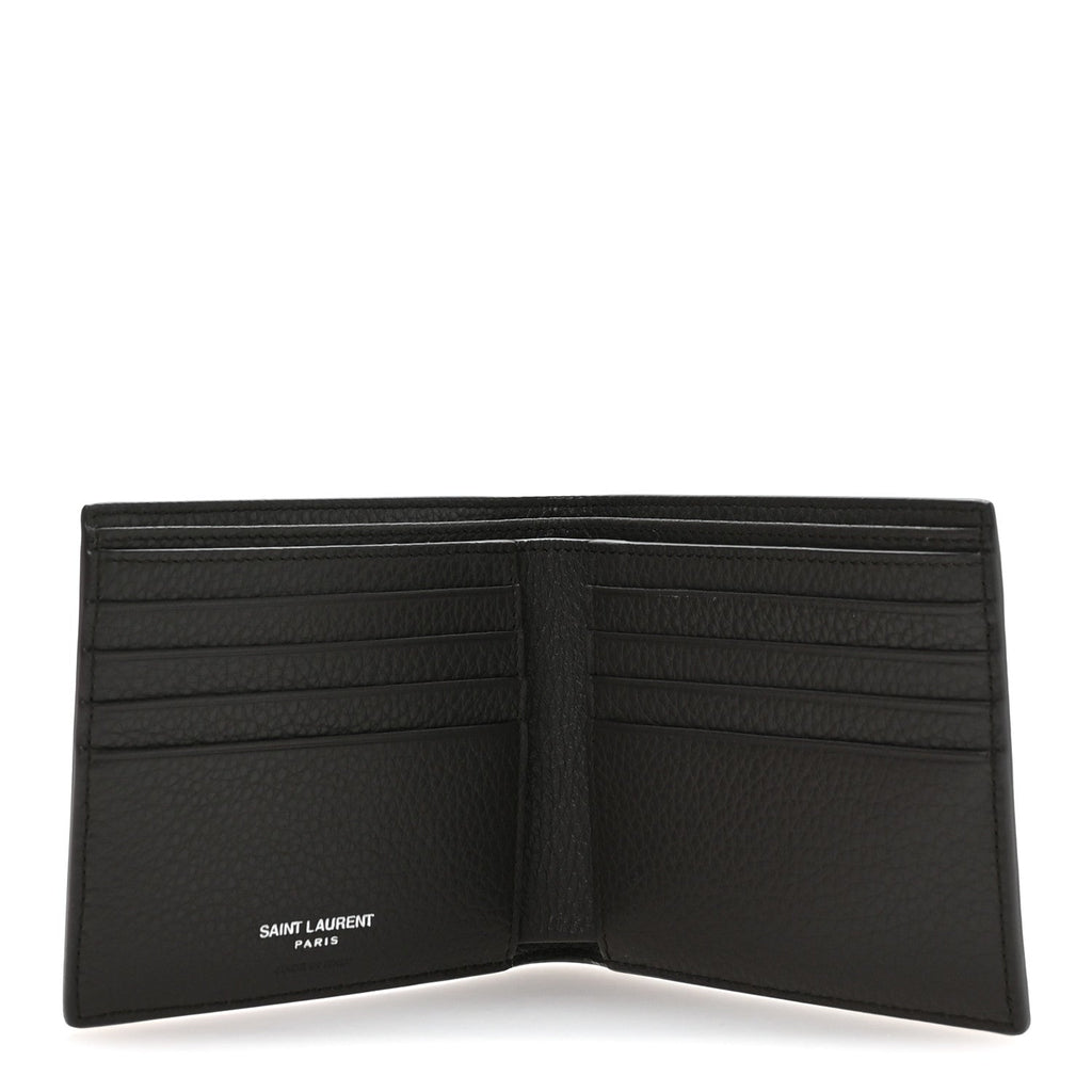 Calfskin Cassandre Bi-Fold Wallet Grey