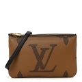 Reverse Monogram Giant Double Zip Pochette