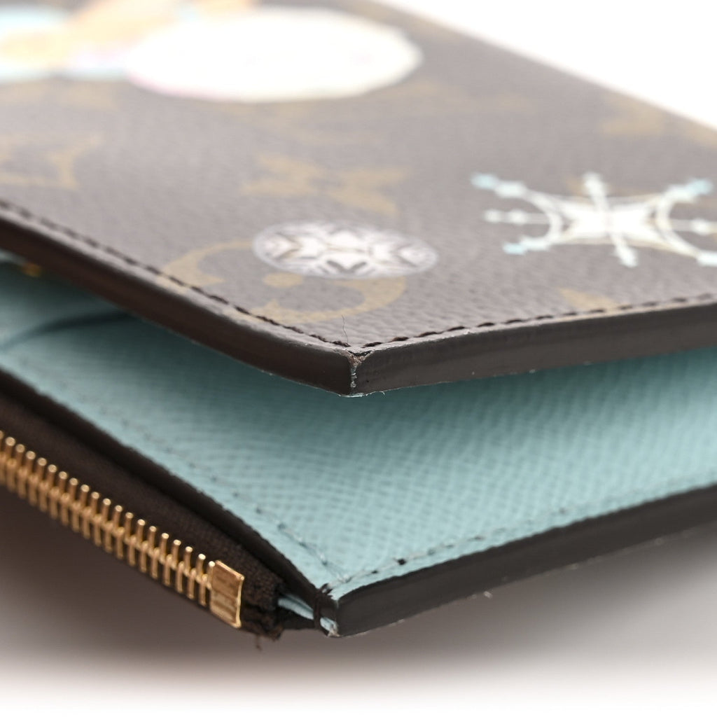 Monogram Snow Show Lisa Wallet Azur Frost