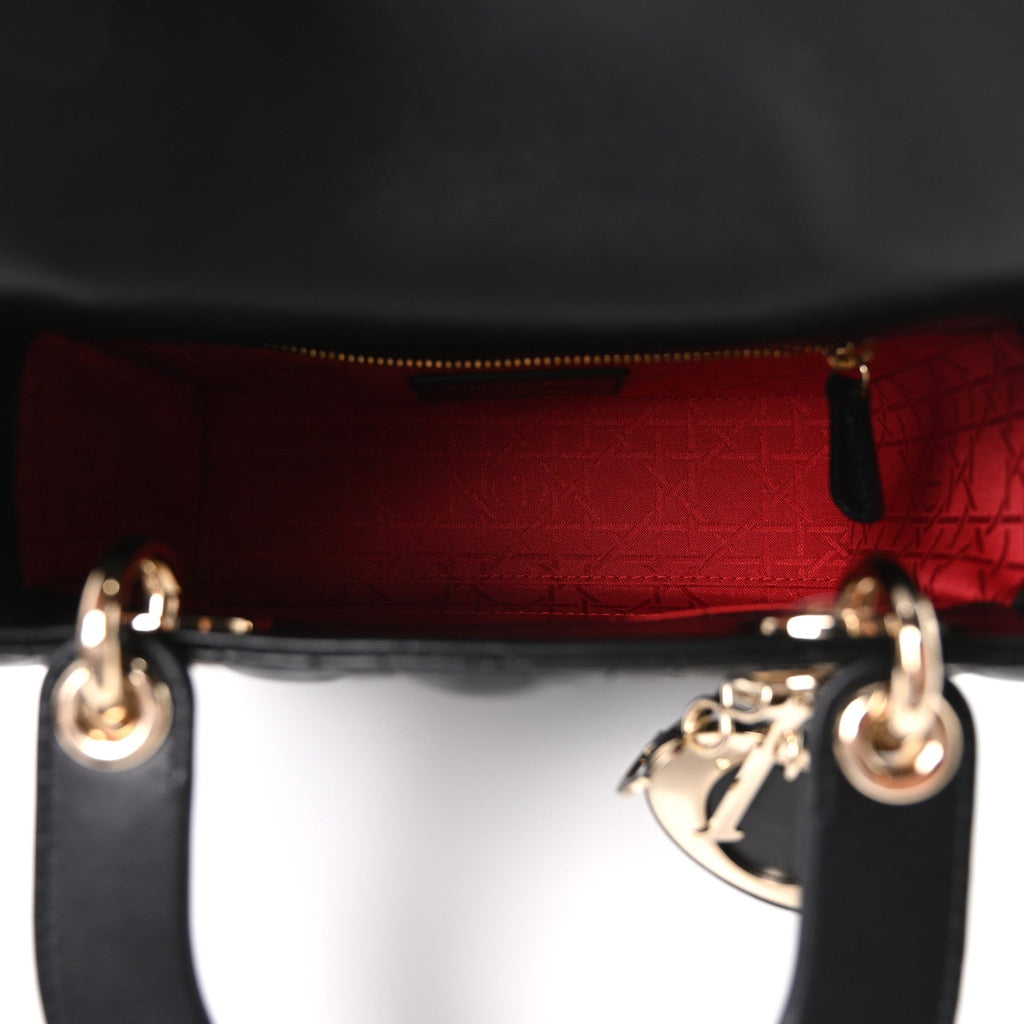 Lambskin Cannage Small My ABCDior Lady Dior Black