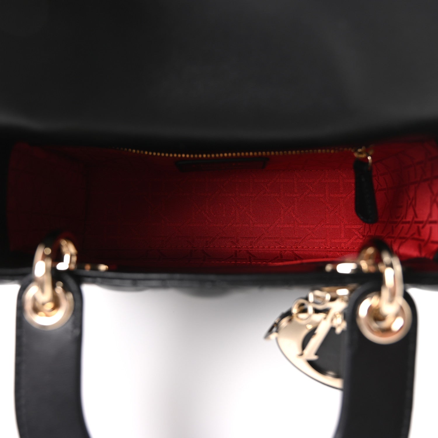 Lambskin Cannage Small My ABCDior Lady Dior Black