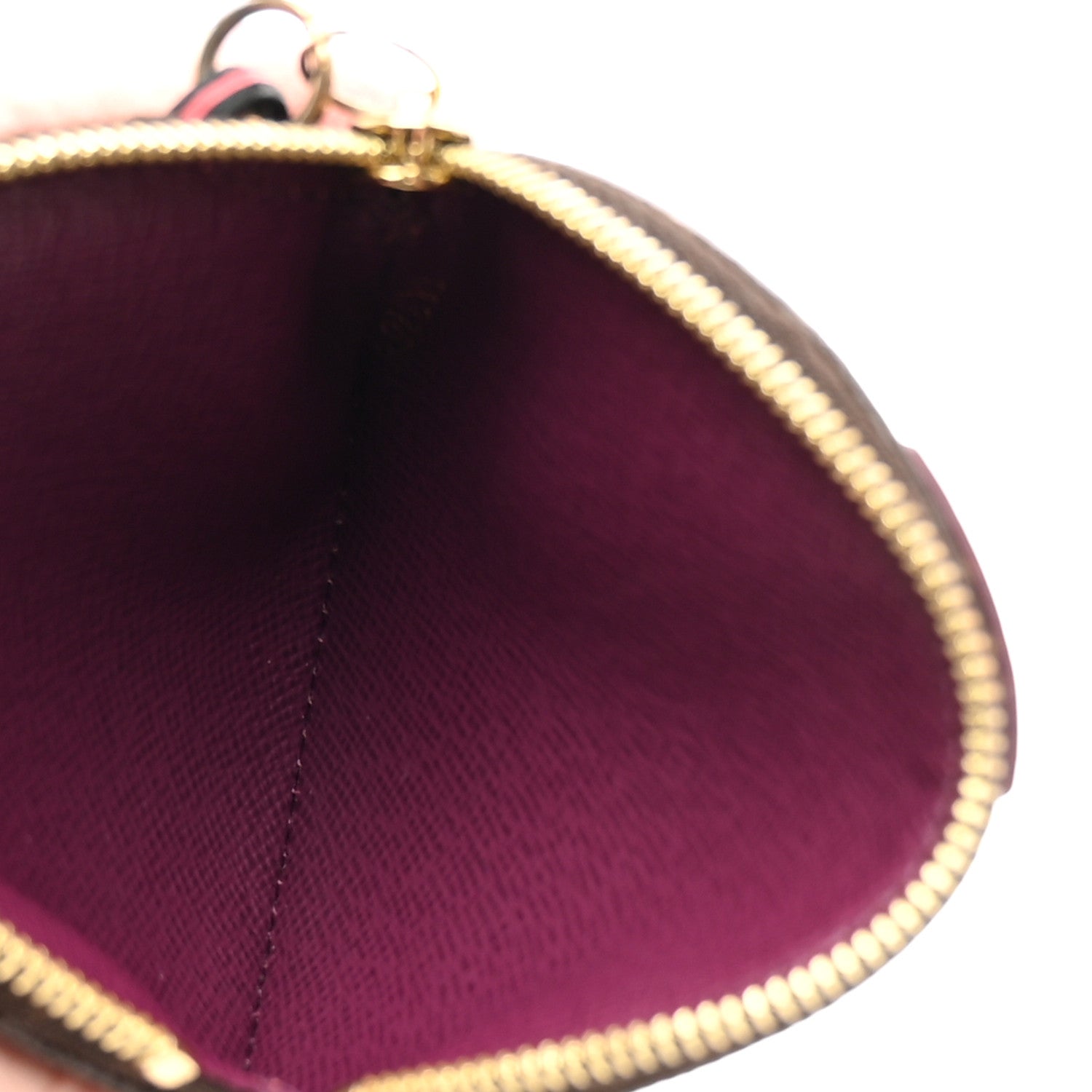 Monogram Totem Round Coin Purse Magenta
