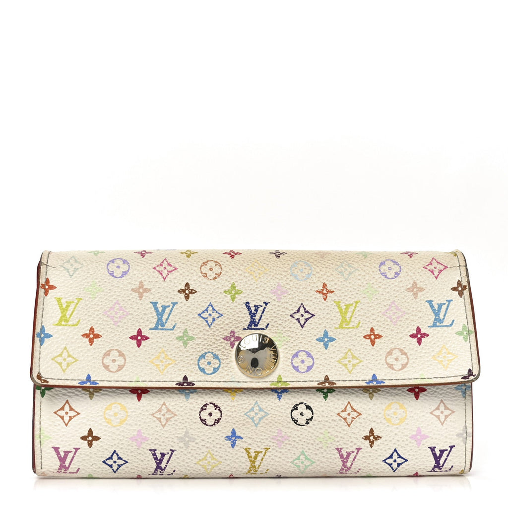Monogram Multicolor Sarah Wallet White Eglantine