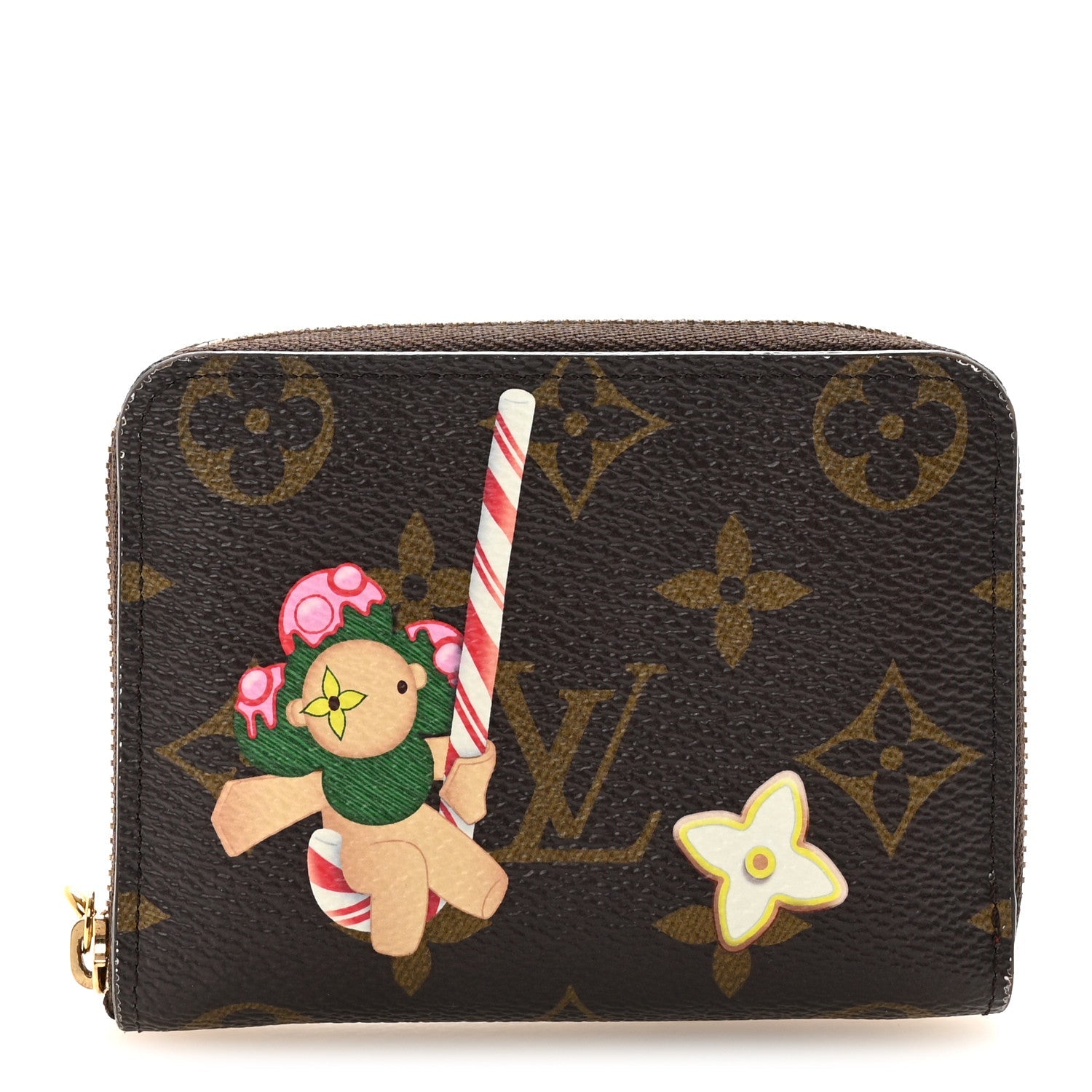 Monogram 2024 Christmas Animation Candy Factory Zippy Coin Purse Candy Red