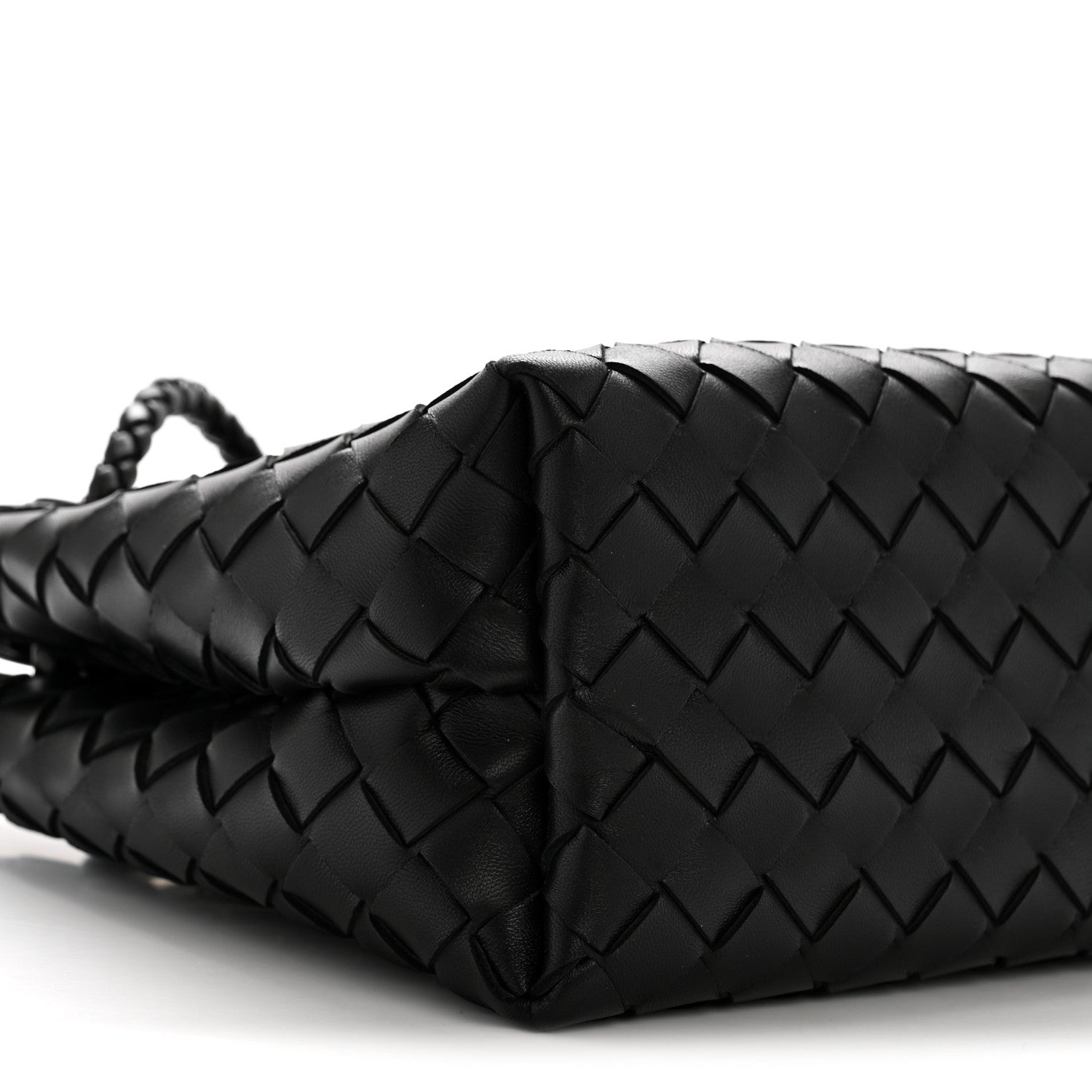 Nappa Intrecciato Small Andiamo Shoulder Bag Black