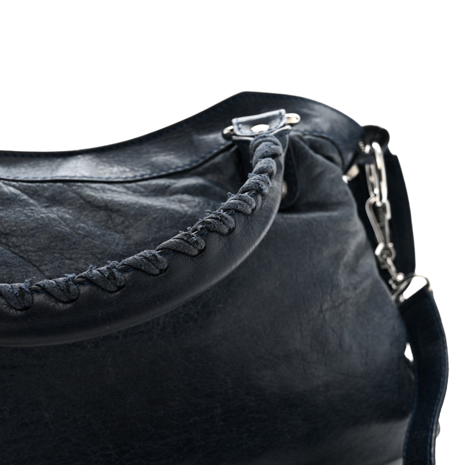 Agneau Giant 12 Silver Hardware Town Bleu Obscur