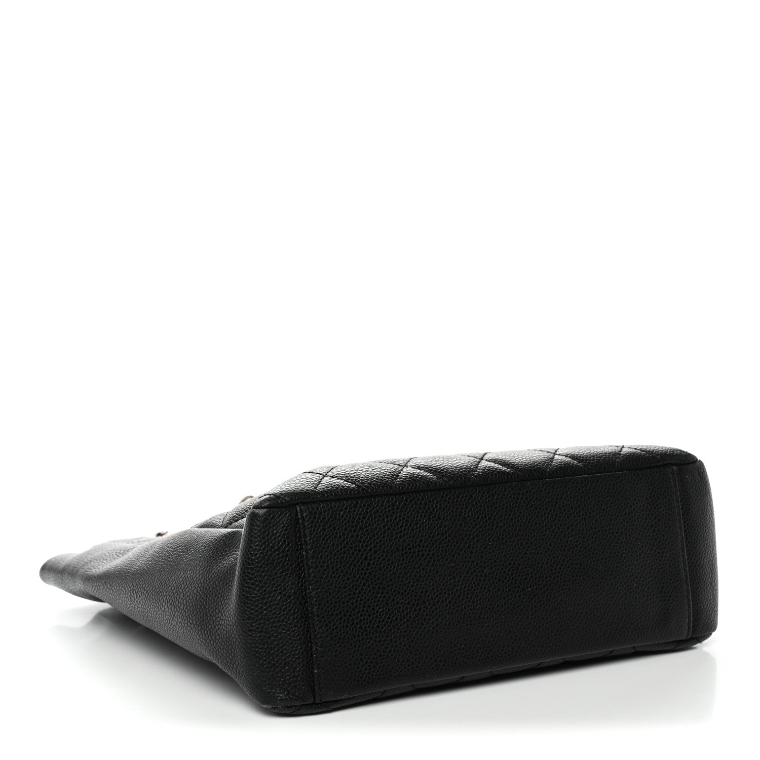 Caviar Quilted Petit Shopping Tote PST Black