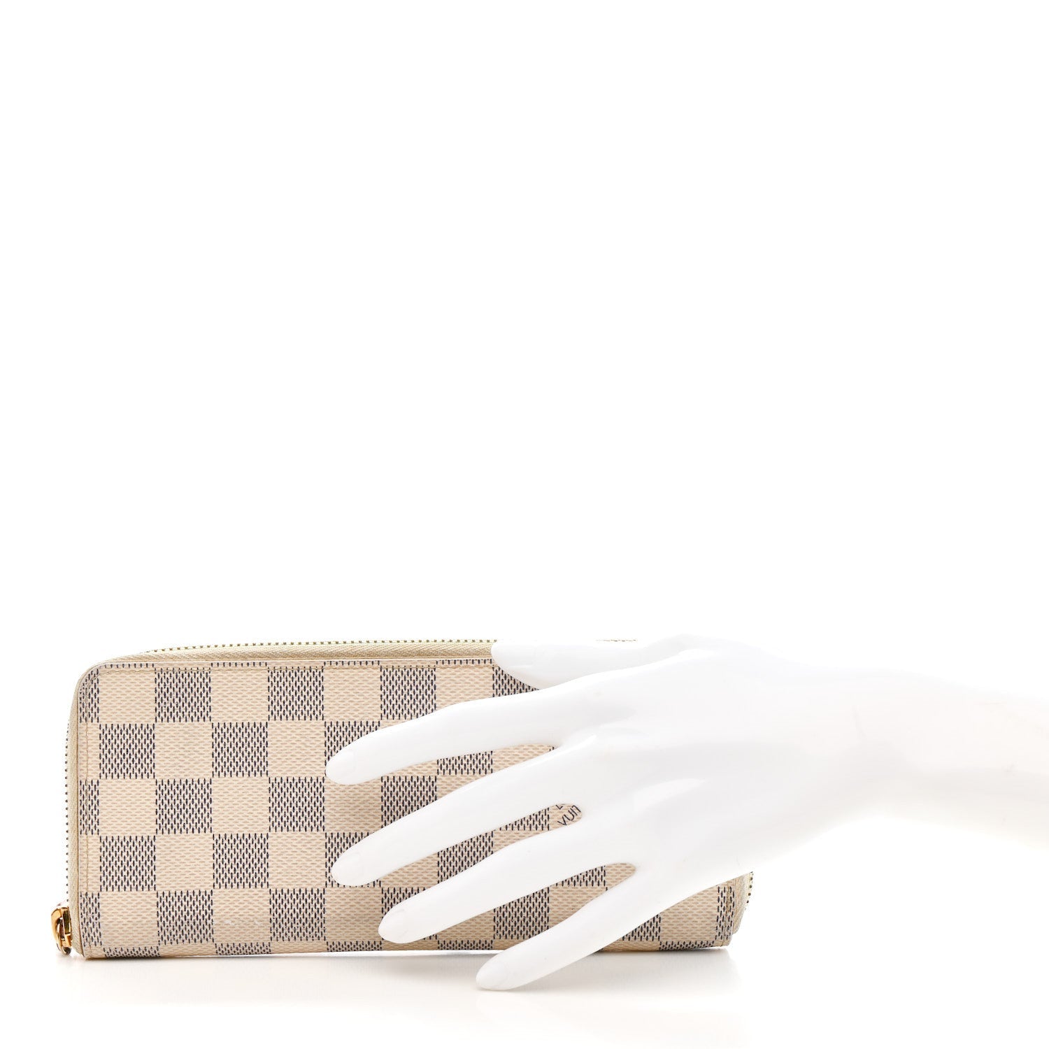 Damier Azur Clemence Wallet Rose Ballerine