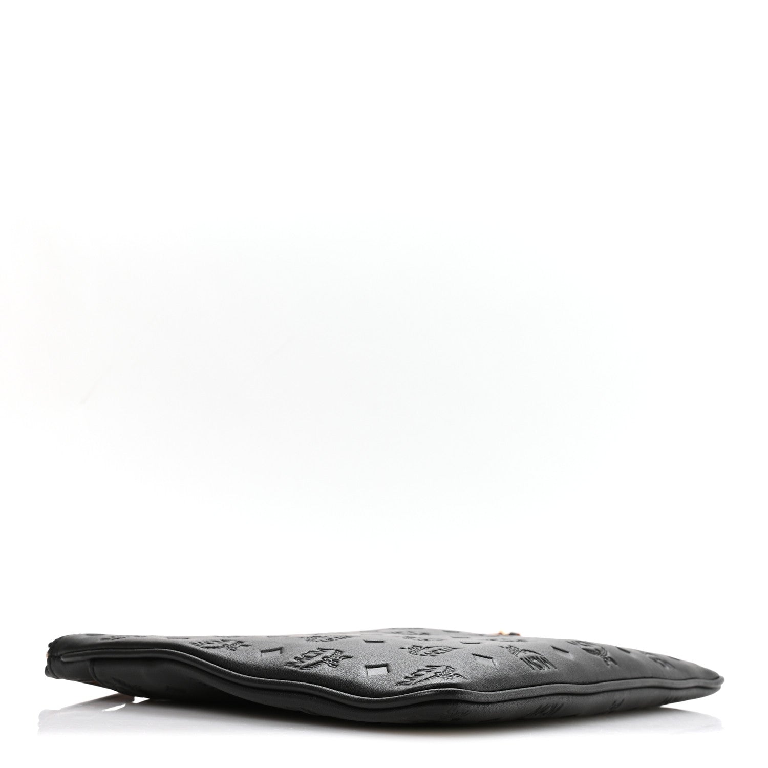 Calfskin Ottomar Monogram Medium Crossbody Pouch Black