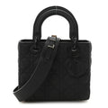 Ultra Matte Calfskin Cannage Small My ABCDior Lady Dior Black