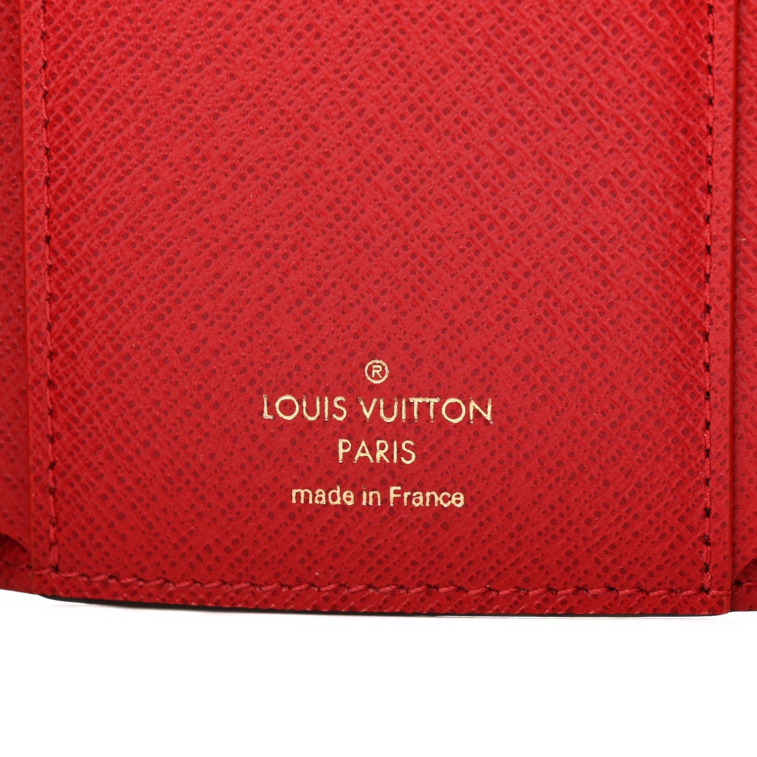 Damier Ebene Victorine Wallet Red
