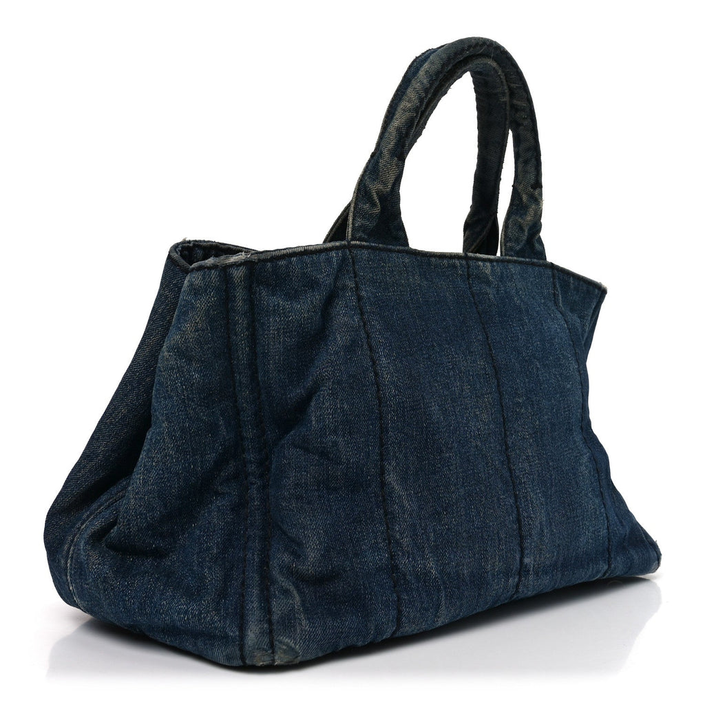 Denim Logo Tote Avio