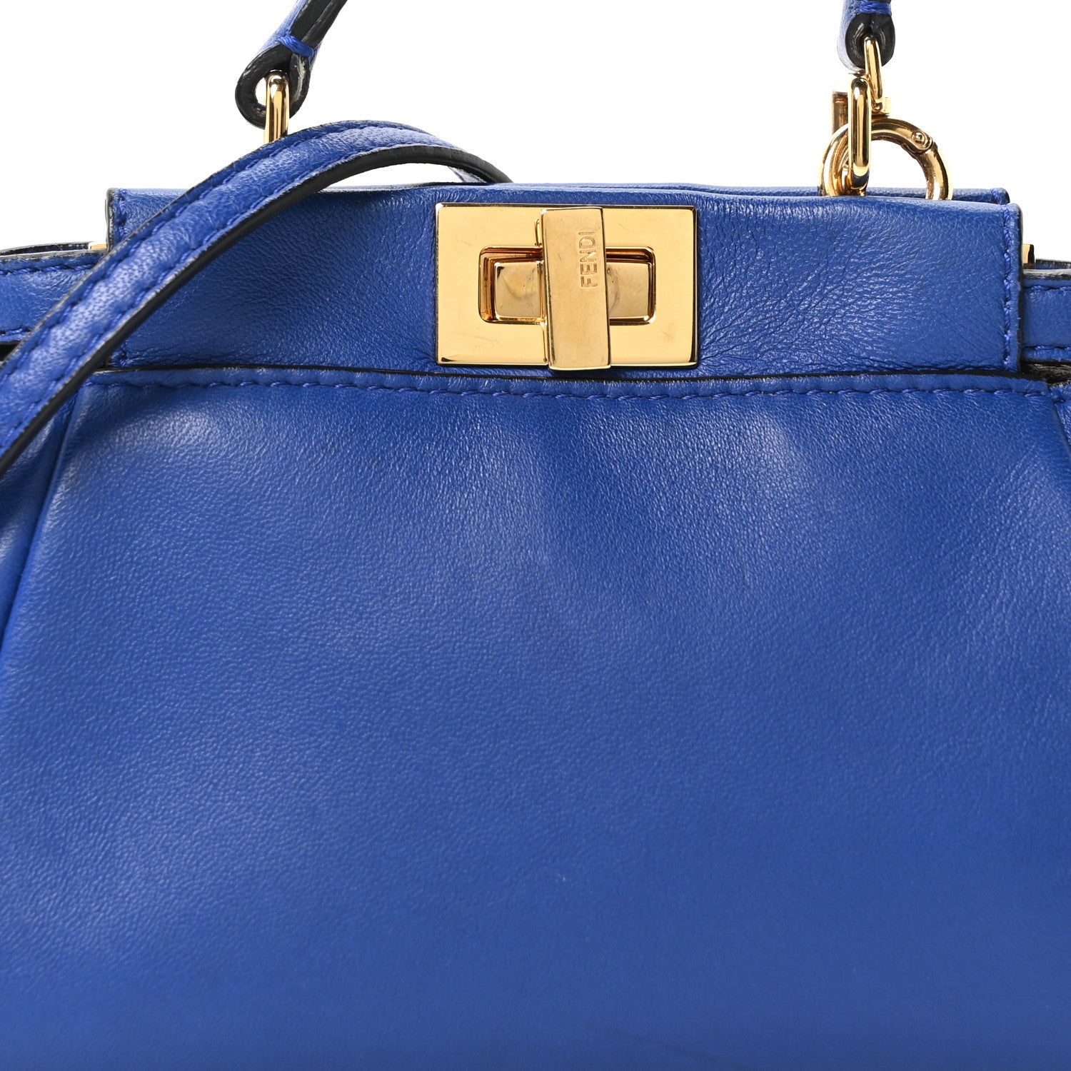 Nappa Micro Peekaboo Iconic Satchel Bleuette