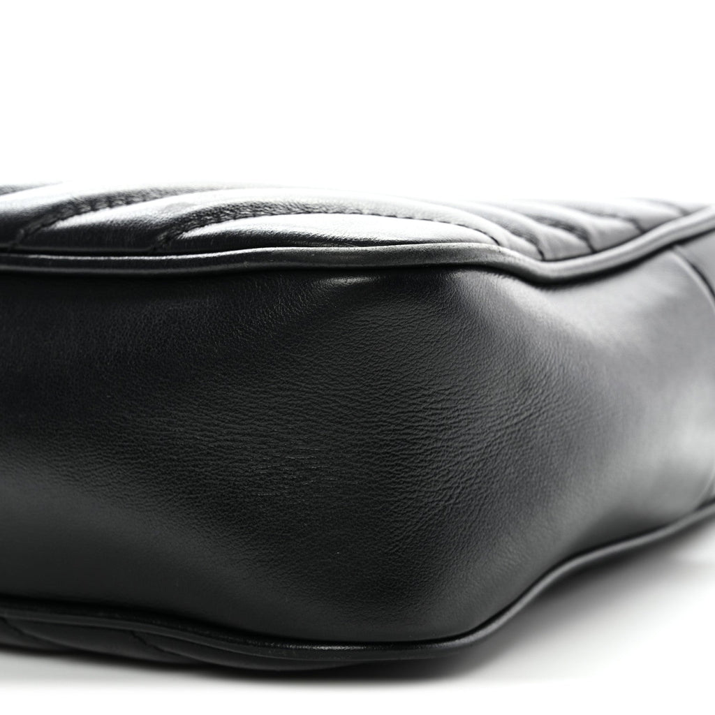 Calfskin Matelasse Monogram Lou Camera Bag Black