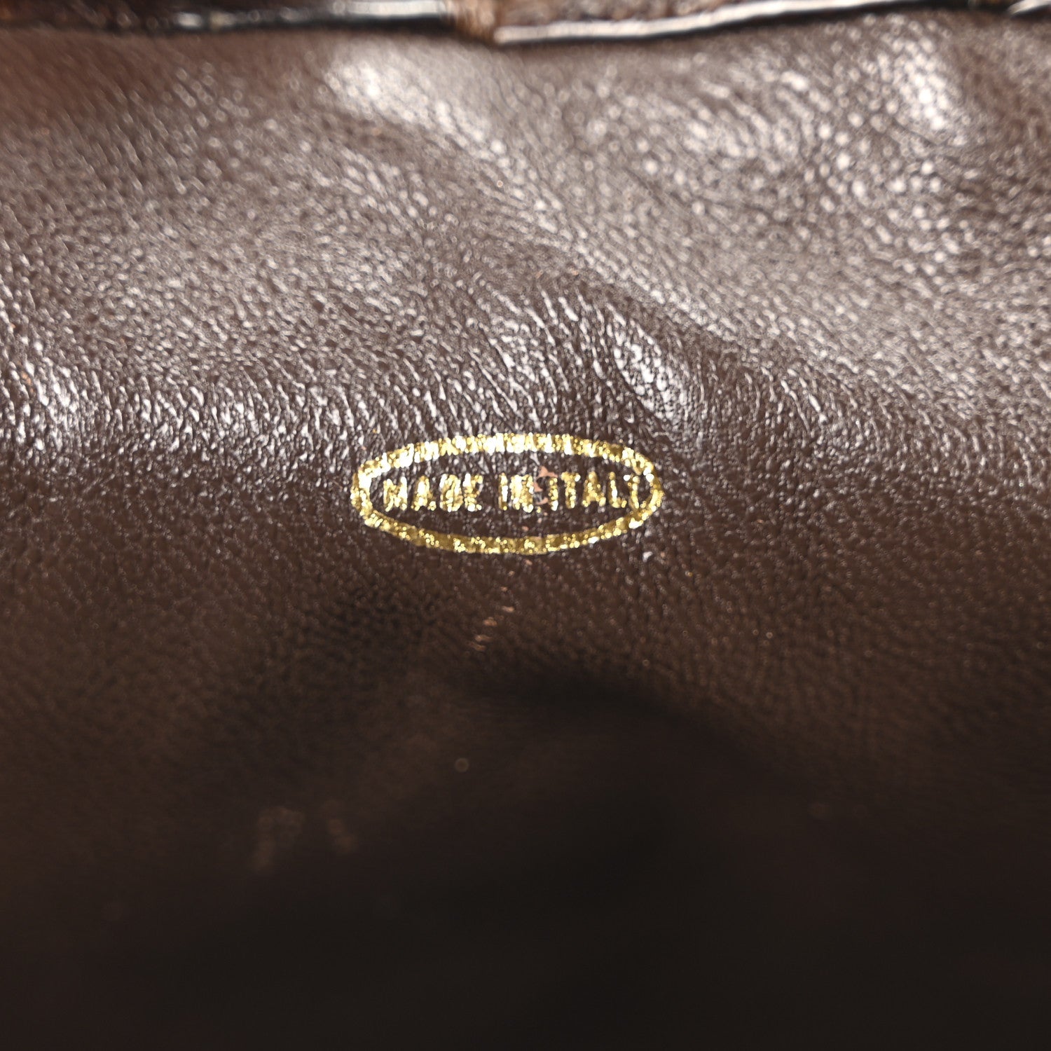 Alligator Shopping Tote Brown