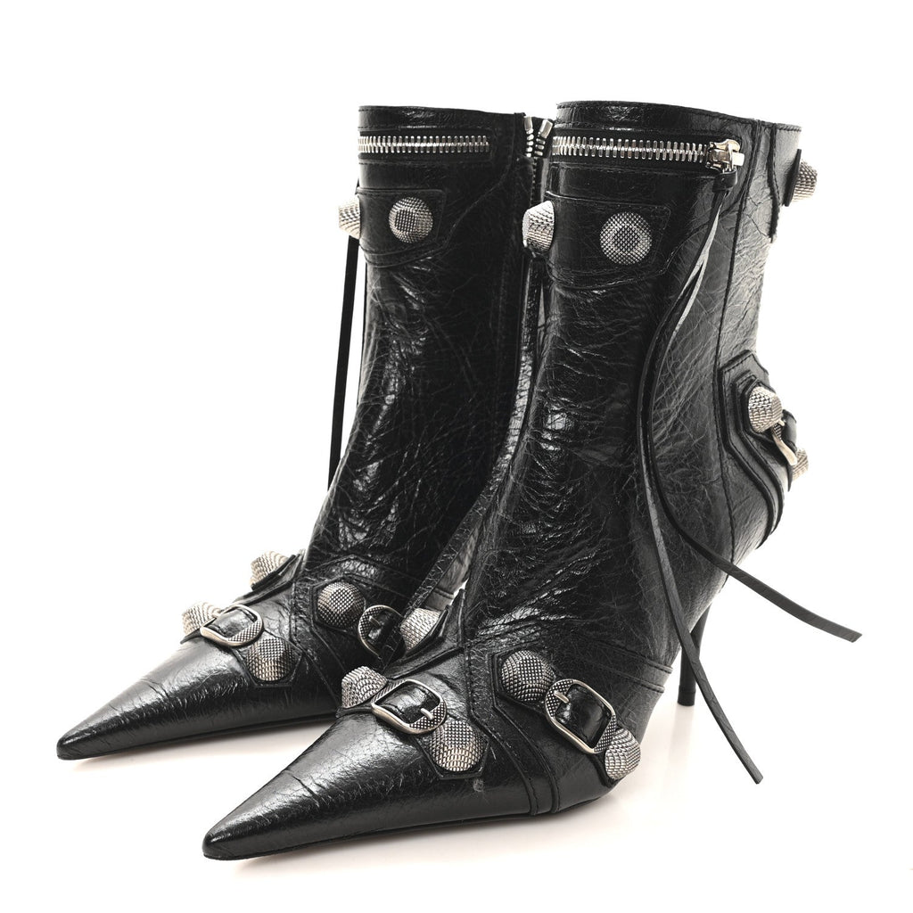Agneau Arena Cagole 70mm Ankle Boots 35 Black