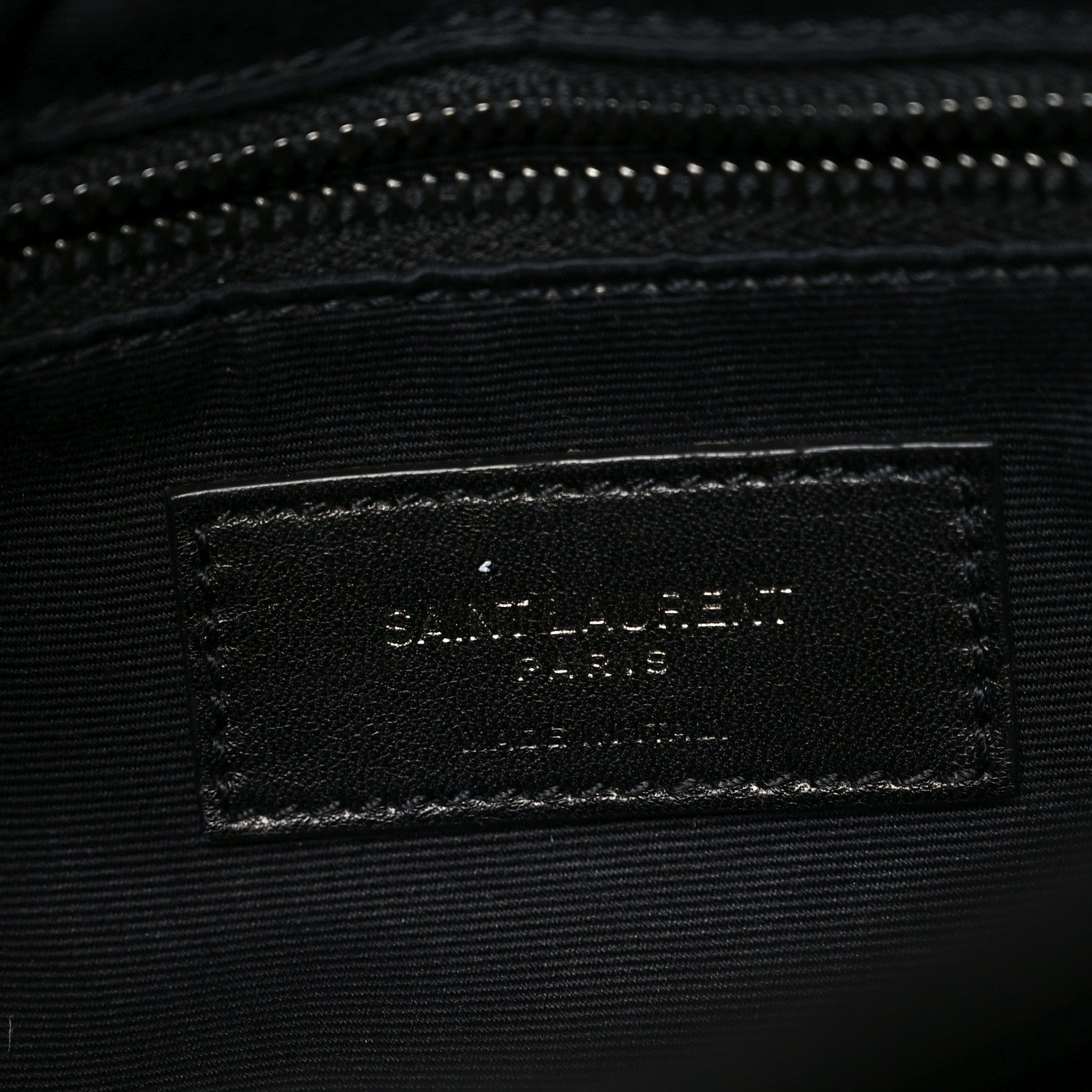 Calfskin Y Quilted Monogram Monochrome Medium Loulou Chain Satchel Black