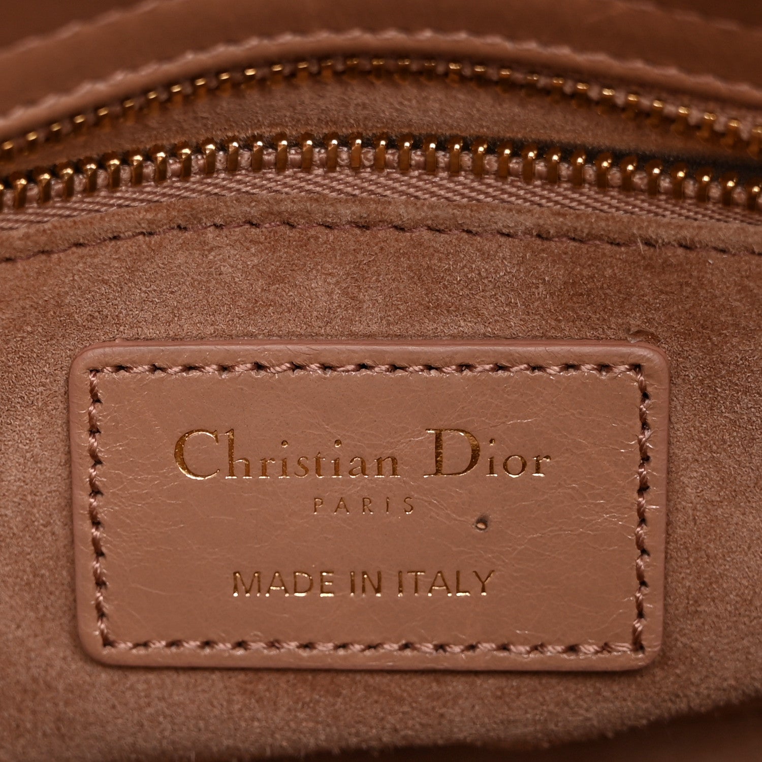 Lambskin Gathered Mini Lady Dior Fard