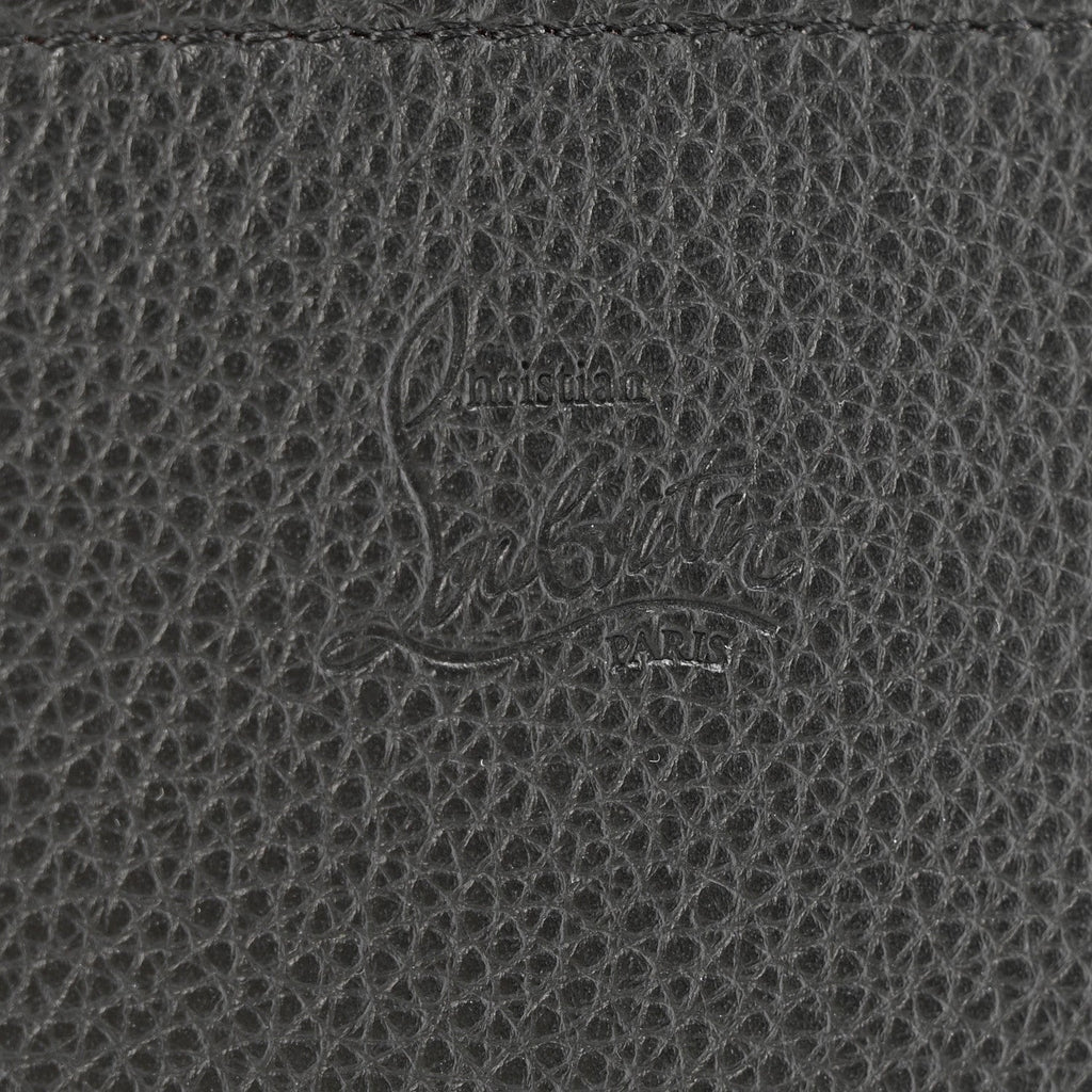 Calfskin Spikes Loubinthesky Paloma Clutch Black