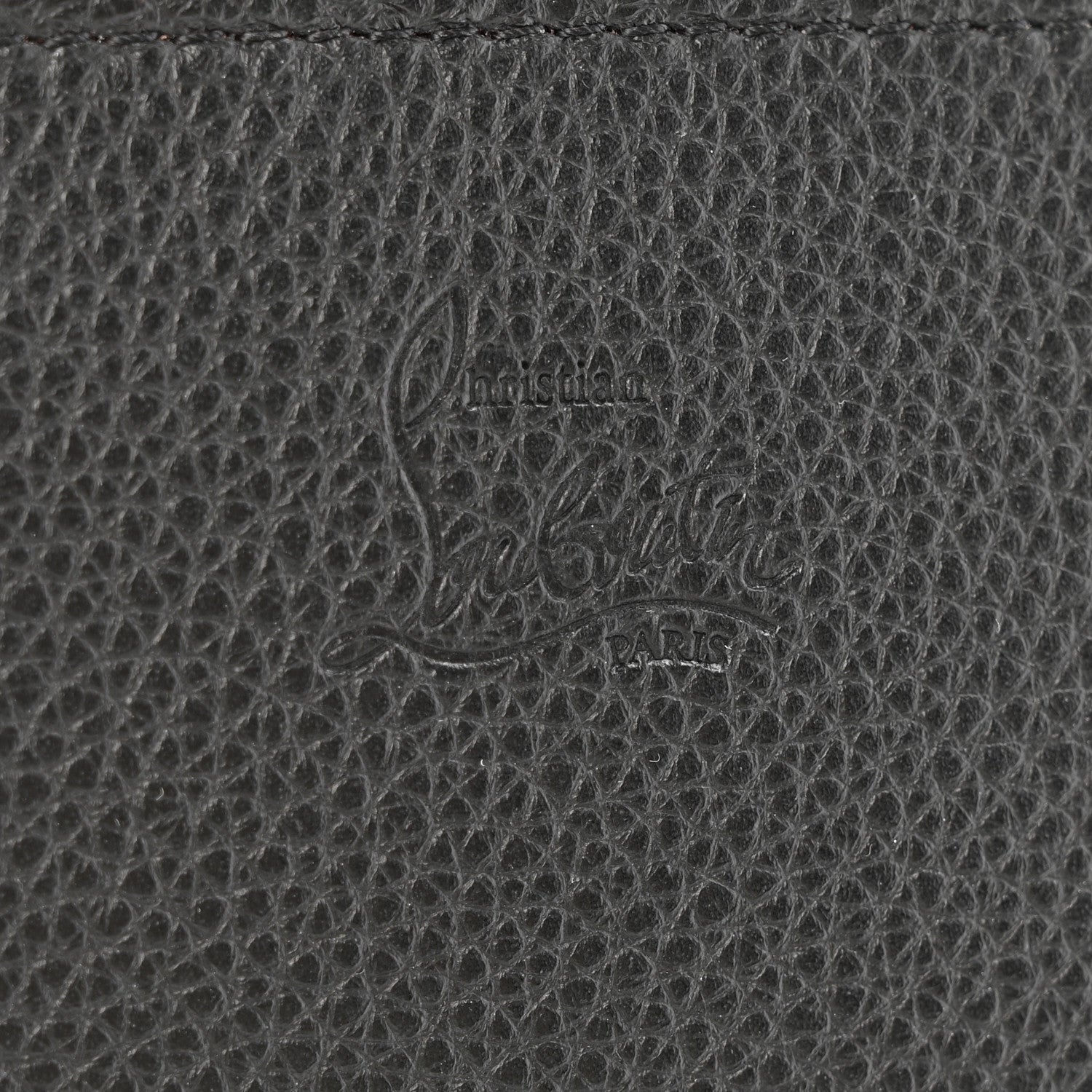 Calfskin Spikes Loubinthesky Paloma Clutch Black