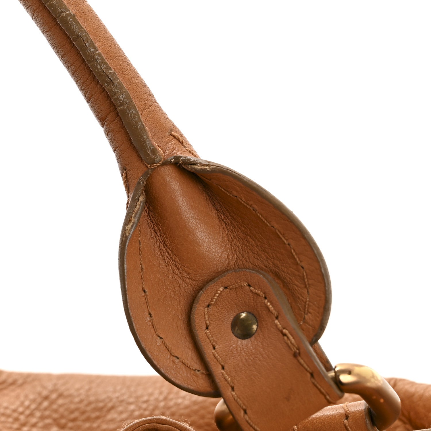Calfskin Medium Paddington Satchel Tan