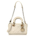 Lambskin Cannage Dioramour Micro Lady D-Joy Latte