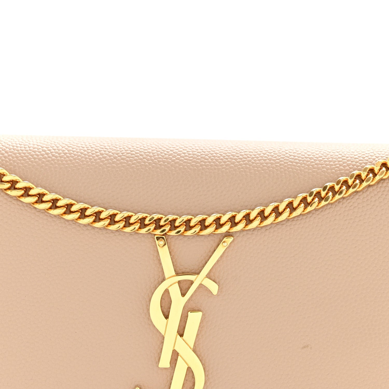 Grain De Poudre Monogram Uptown Chain Wallet Taupe