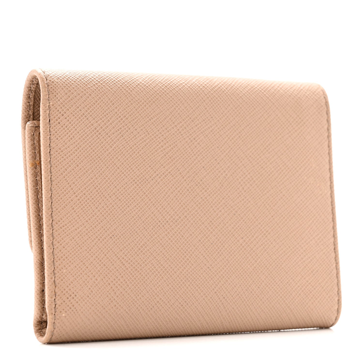 Saffiano Tri-Fold Bow Wallet Cammeo